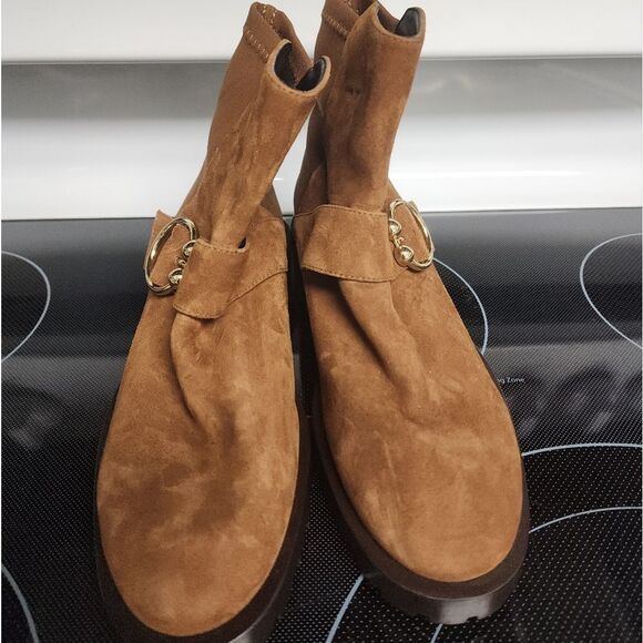 Stuart Weitzman Luxering Booties Size 5 NEW - Picture 8 of 11